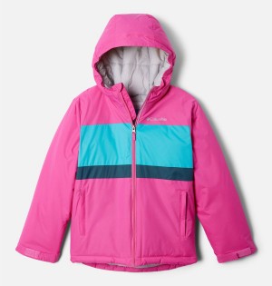 Pink Kids' Columbia Valley Runner Jacket | 9678-XEJGC