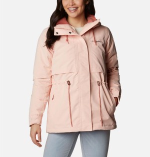 Pink Women's Columbia Drop Ridge Interchange 3 In 1 Jackets | 7491-GDAFH