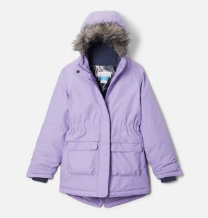 Purple Kids' Columbia Nordic Strider Jacket | 2579-TBURX