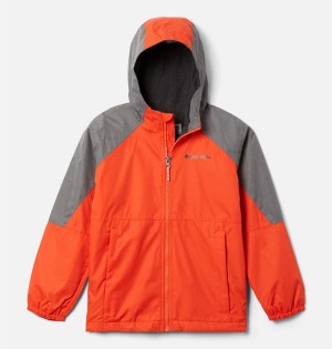 Red Kids' Columbia Endless Explorer Jacket | 9760-QLNWK