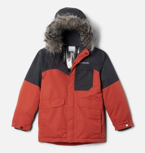 Red Kids' Columbia Nordic Strider Jacket | 8217-IAOJF