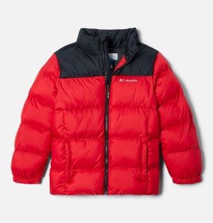 Red Kids' Columbia Puffect Jacket | 1702-ZHMGJ