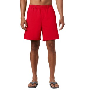 Red Men's Columbia PFG Backcast III Water Shorts | 3485-DVEWY