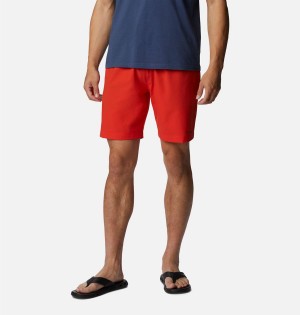 Red Men's Columbia Summertide Stretch Shorts | 2506-JDEAI