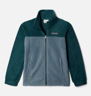 Turquoise Kids' Columbia Steens Mountain II Fleece Jacket | 3719-QVWCS