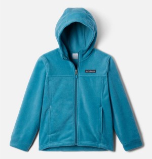 Turquoise Kids' Columbia Steens Mountain II Fleece Hooded Jacket | 2389-TDYXZ