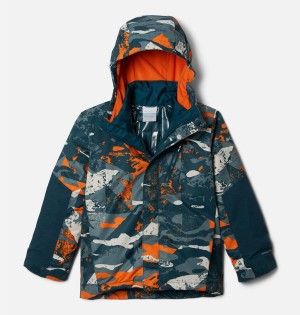 Turquoise Kids' Columbia Whirlibird II Interchange Jacket | 5079-FPRZT