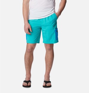 Turquoise Men's Columbia Summerdry Brief Shorts | 7285-KOMGX