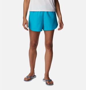 Turquoise Women's Columbia PFG Tamiami Pull-On Shorts | 9240-WEVLR