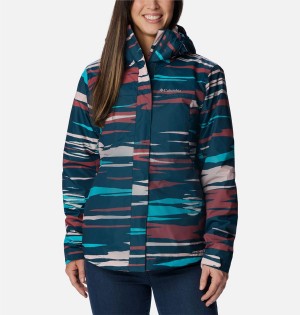 Turquoise Women's Columbia Tunnel Falls II Interchange 3 In 1 Jackets | 7603-KXTMR