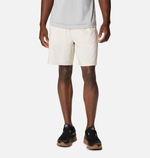 White Men's Columbia Coral Ridge Pull-On Shorts | 0729-JTFEA