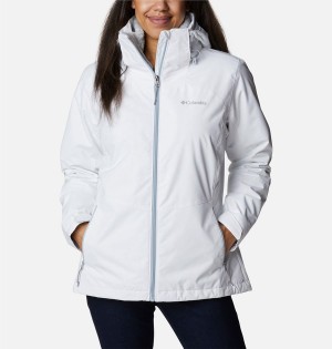 White Women's Columbia Gulfport Interchange 3 In 1 Jackets | 0356-TZDGP