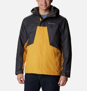 Yellow Men's Columbia Tunnel Falls Interchange 3 In 1 Jackets | 8927-FBRKA