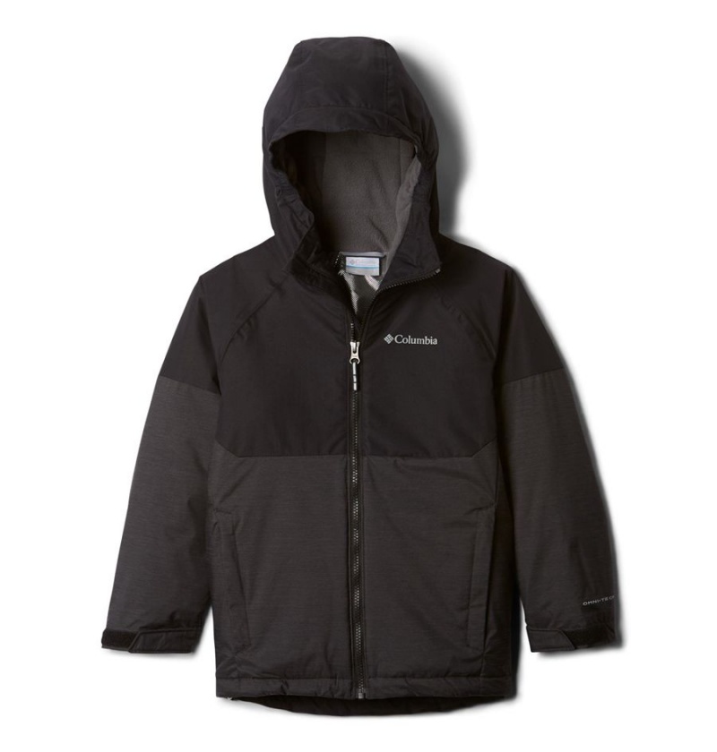 Black Kids\' Columbia Alpine Action II Jacket | 8039-BQDUR