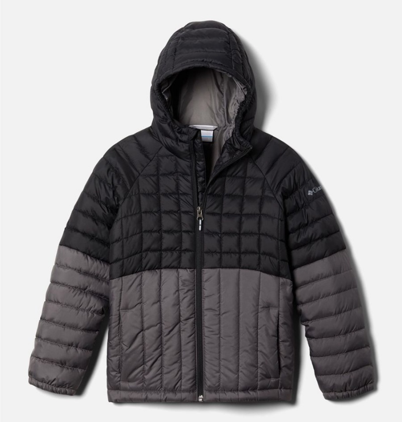 Black Kids\' Columbia Humphrey Hills Puffer Jacket | 8953-RNWVP