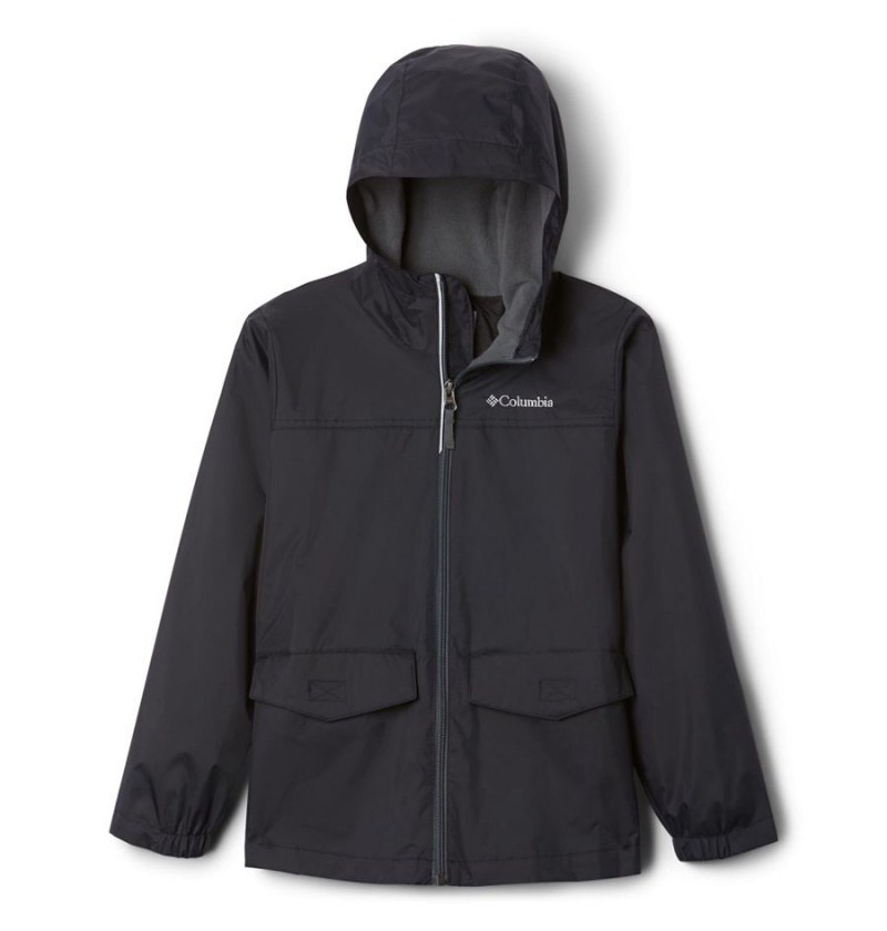 Black Kids\' Columbia Rain-Zilla Jacket | 9304-VTPFO