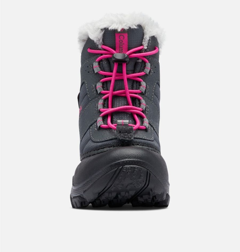 Black Kids' Columbia Rope Tow Waterproof Faux-Fur Trim Boots | 8920-SRGUV