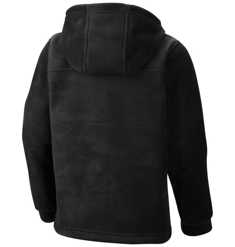 Black Kids' Columbia Steens Mountain II Fleece Hooded Jacket | 4570-VWOXC