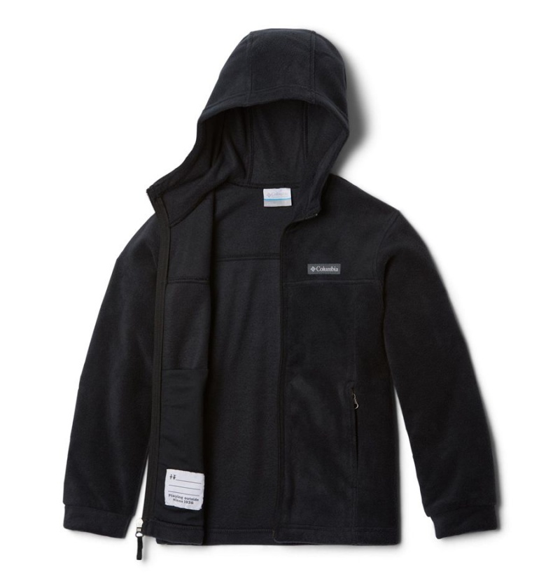 Black Kids' Columbia Steens Mountain II Fleece Hooded Jacket | 4570-VWOXC