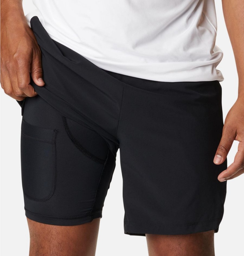 Black Men's Columbia Alpine Chill Zero Shorts | 6904-EZBLY