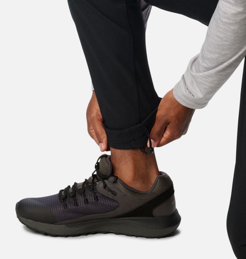 Black Men's Columbia Black Mesa Woven Pants | 2145-PUOIK