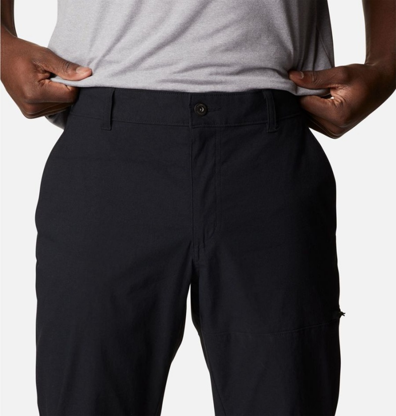 Black Men's Columbia Canyon Gate Chino Pants | 5647-BWPOE