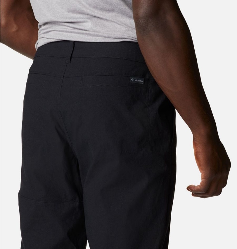 Black Men's Columbia Canyon Gate Chino Pants | 5647-BWPOE