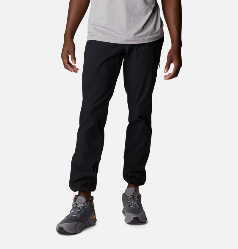 Black Men's Columbia Canyon Gate Chino Pants | 5647-BWPOE