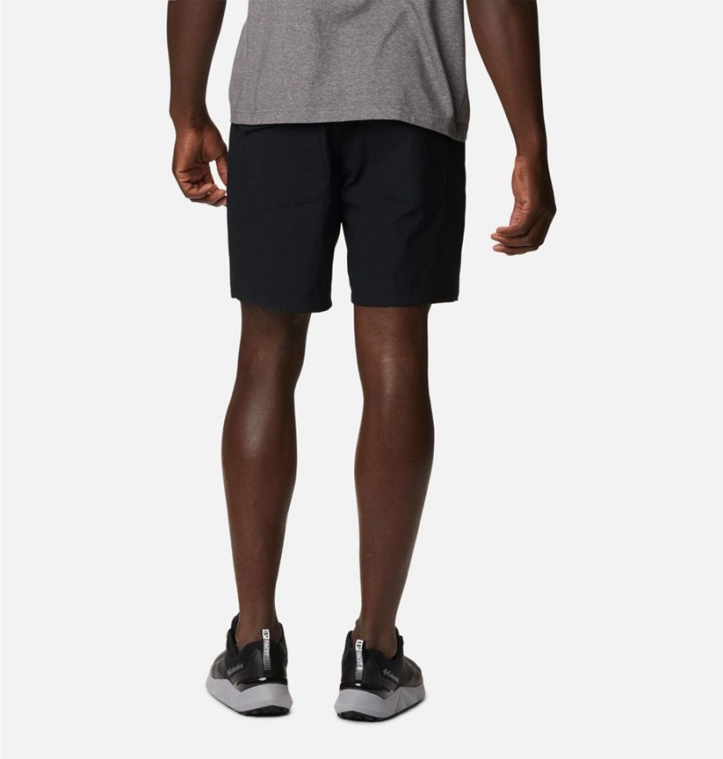 Black Men's Columbia Canyon Gate Utility Shorts | 3694-VJCIM