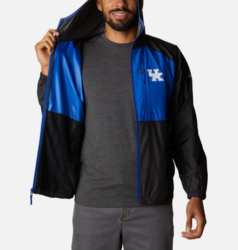 Black Men's Columbia Collegiate Flash Forward Jacket - Kentucky Windbreaker | 9162-LSITV