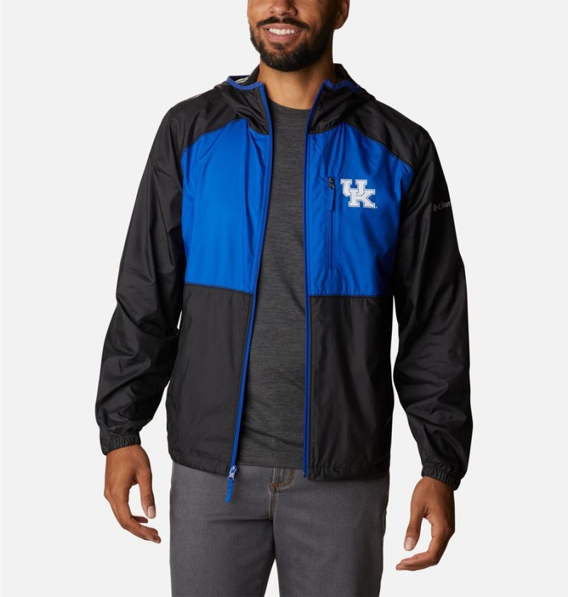 Black Men's Columbia Collegiate Flash Forward Jacket - Kentucky Windbreaker | 9162-LSITV