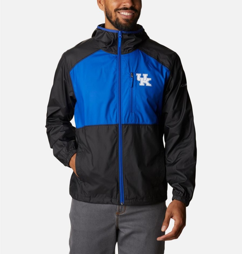 Black Men\'s Columbia Collegiate Flash Forward Jacket - Kentucky Windbreaker | 9162-LSITV