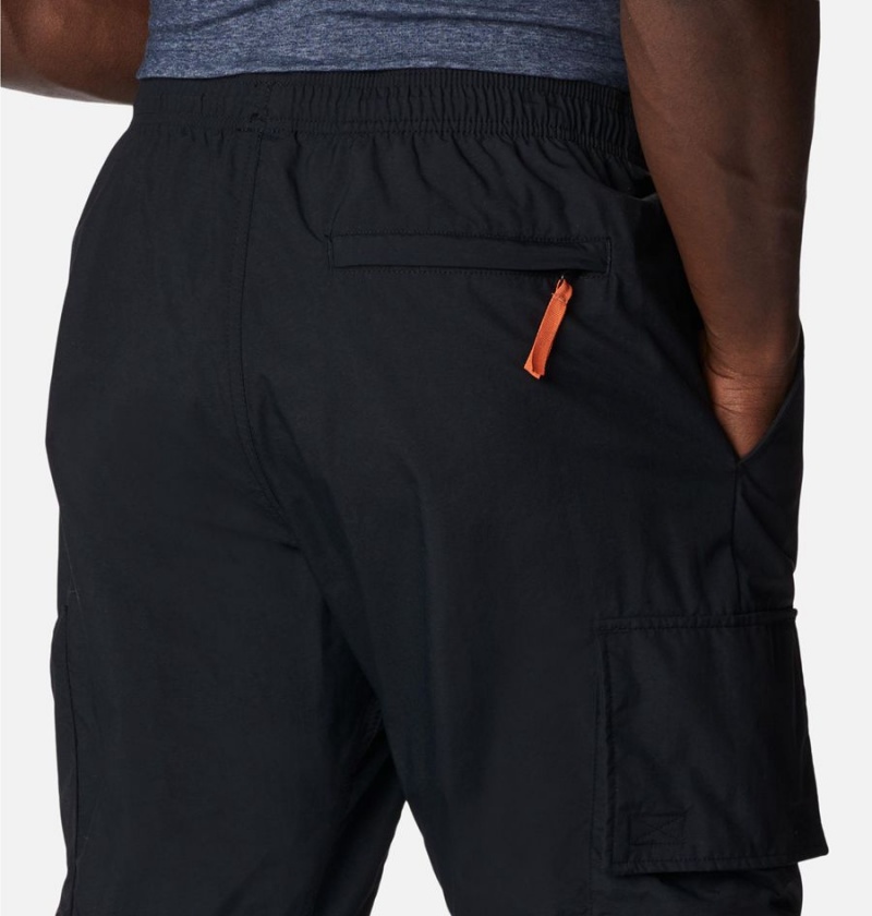 Black Men's Columbia Deschutes Valley Pants | 6751-HJXMA