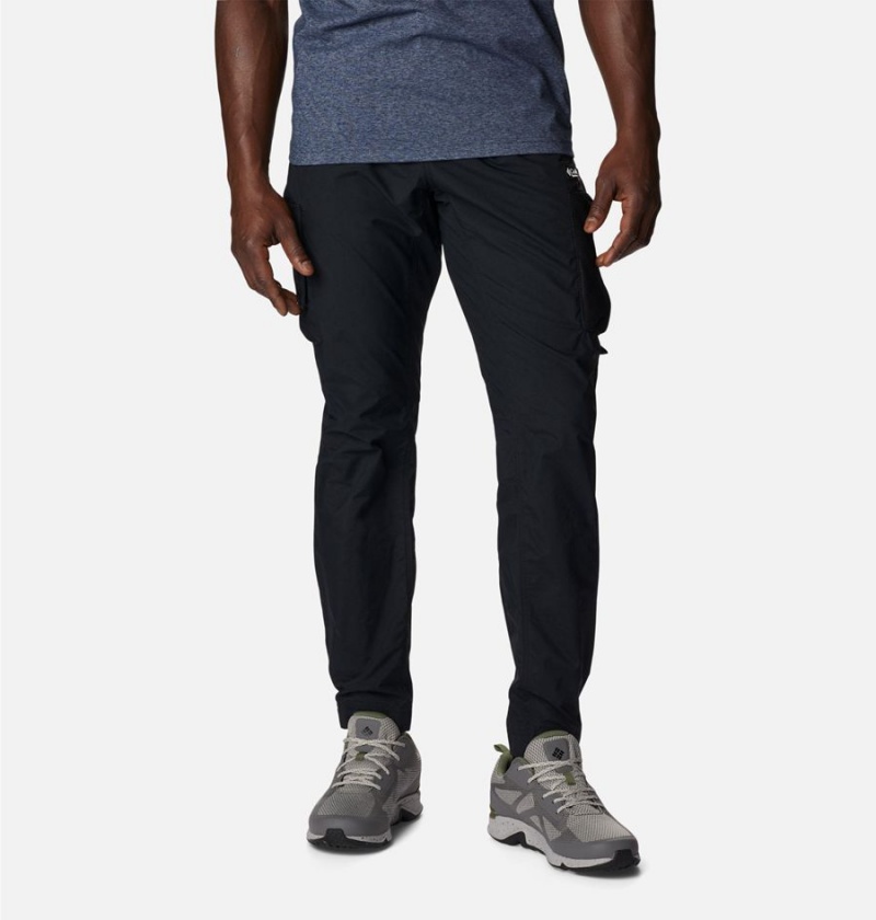 Black Men's Columbia Deschutes Valley Pants | 6751-HJXMA