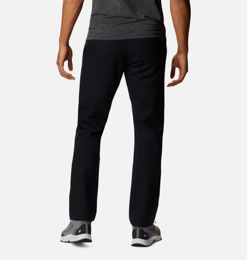 Black Men's Columbia Flex ROC Pants | 1827-NRJKS