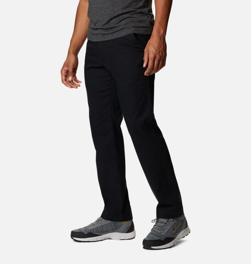 Black Men's Columbia Flex ROC Pants | 1827-NRJKS