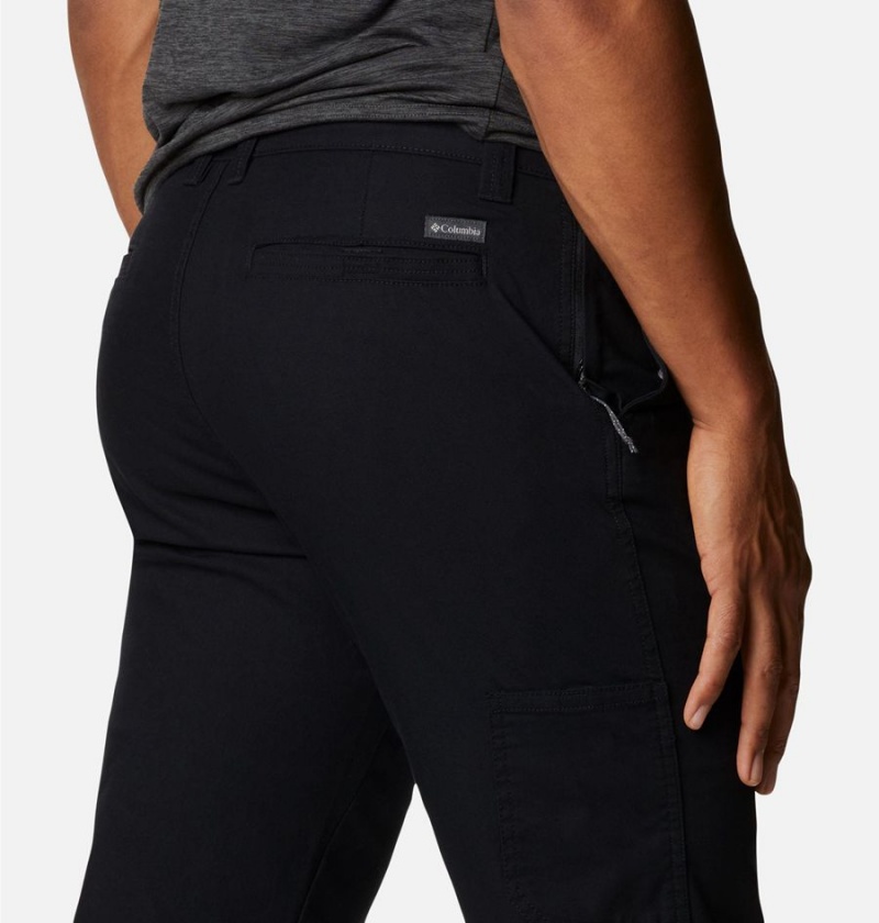 Black Men's Columbia Flex ROC Pants | 1827-NRJKS