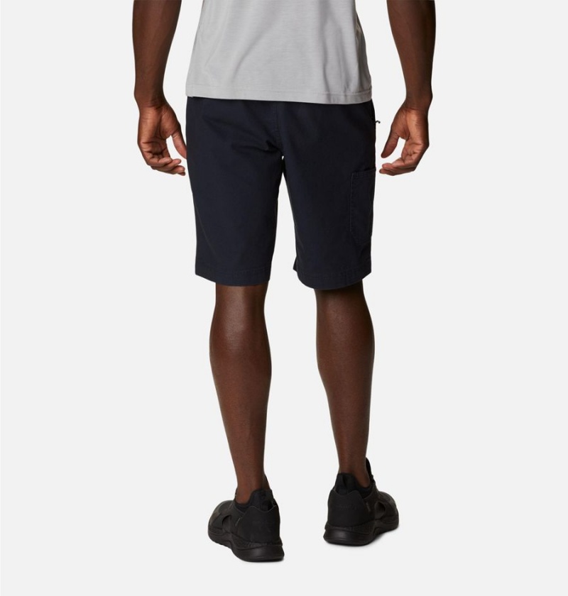 Black Men's Columbia Flex ROC Shorts | 2389-FGVNA