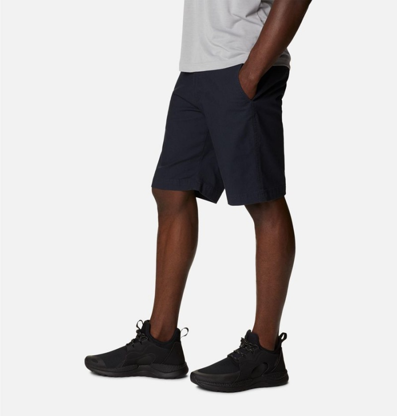 Black Men's Columbia Flex ROC Shorts | 2389-FGVNA