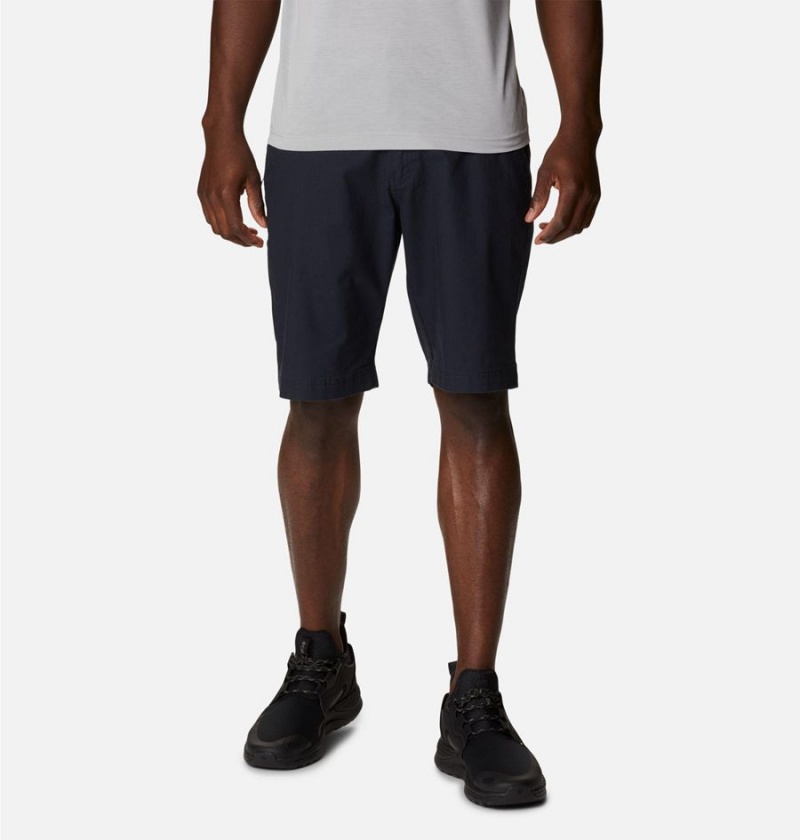 Black Men\'s Columbia Flex ROC Shorts | 2389-FGVNA