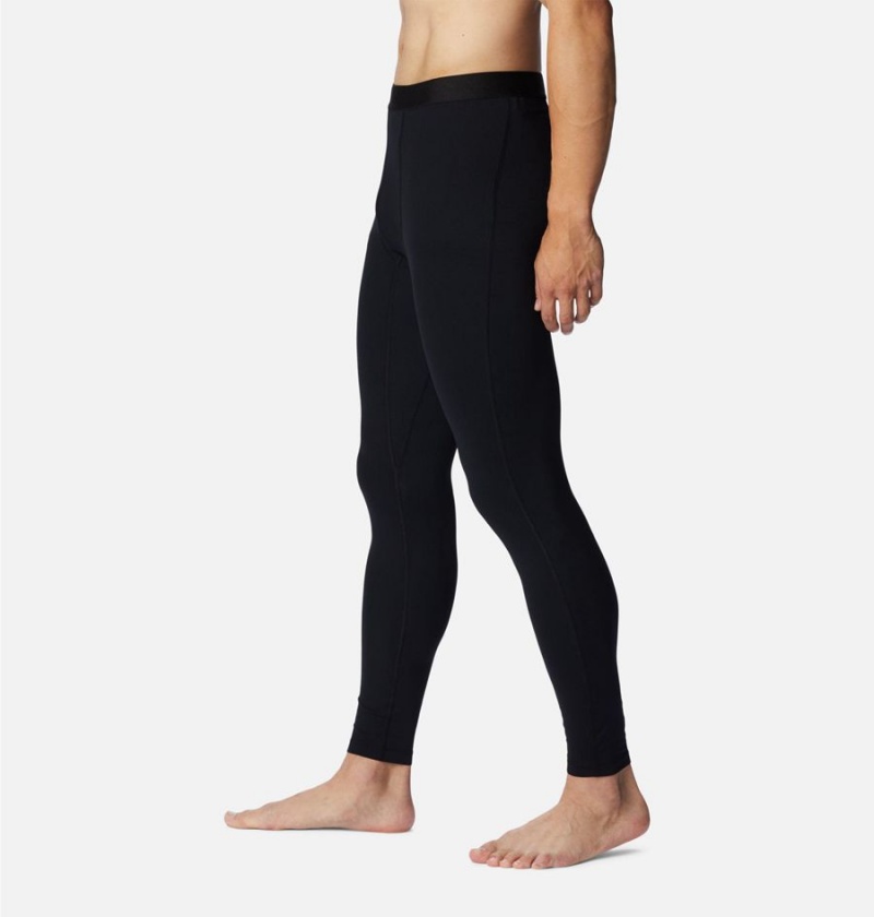 Black Men's Columbia Midweight Baselayer Tights Pants | 4657-UTSRD