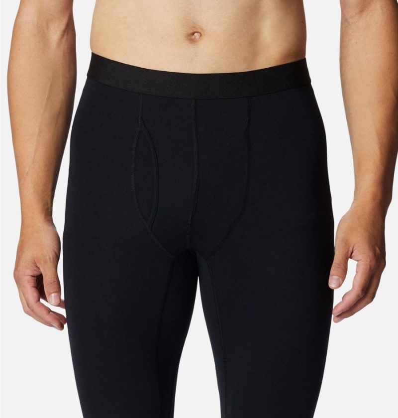 Black Men's Columbia Midweight Baselayer Tights Pants | 4657-UTSRD