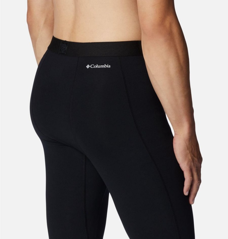 Black Men's Columbia Midweight Baselayer Tights Pants | 4657-UTSRD