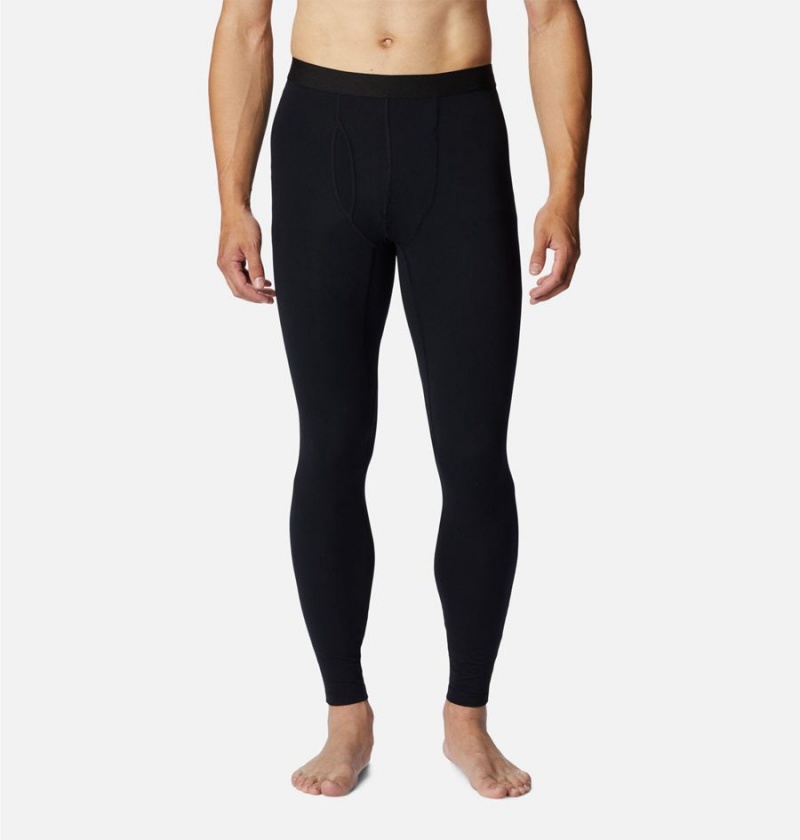 Black Men\'s Columbia Midweight Baselayer Tights Pants | 4657-UTSRD