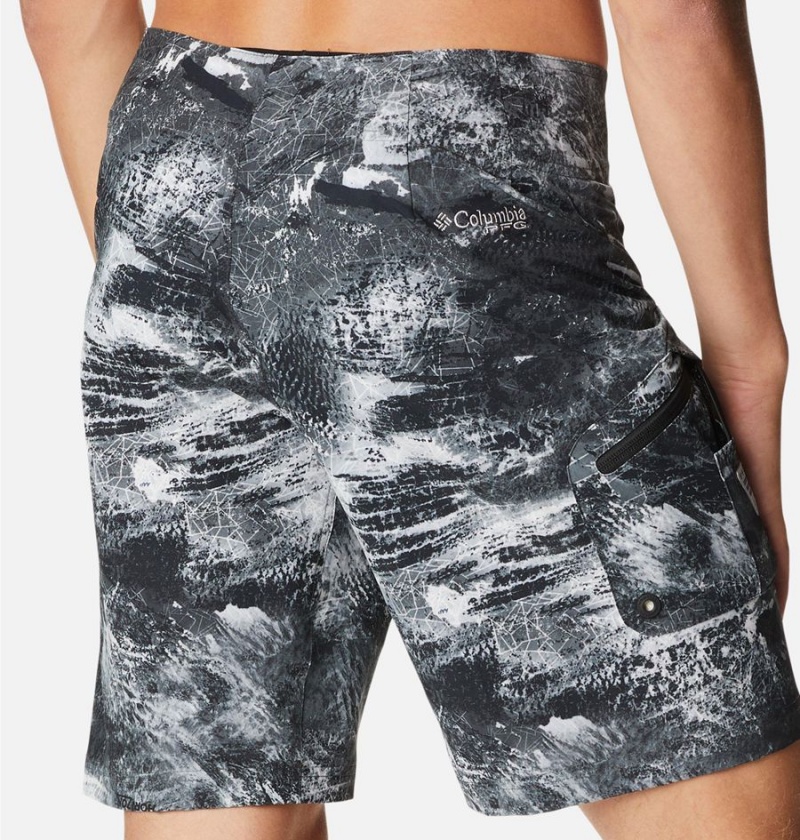 Black Men's Columbia PFG Offshore II Board Shorts | 7945-AORQP