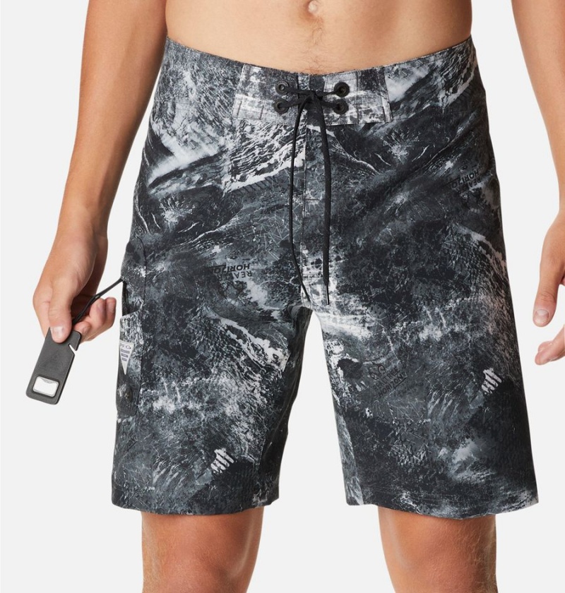 Black Men's Columbia PFG Offshore II Board Shorts | 7945-AORQP