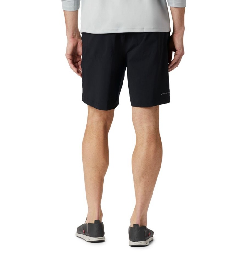 Black Men's Columbia PFG Permit III Shorts | 6843-ETHRM