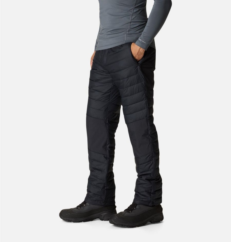 Black Men's Columbia Powder Lite Insulated Pants | 7069-IUEGN