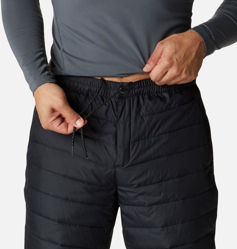 Black Men's Columbia Powder Lite Insulated Pants | 7069-IUEGN