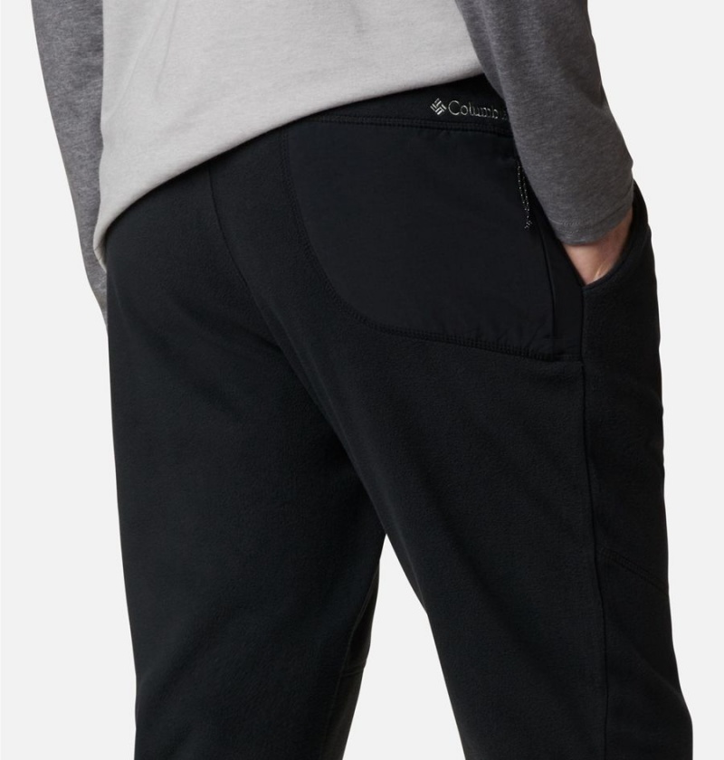 Black Men's Columbia Rapid Expedition Fleece Pants | 4968-KTRUH